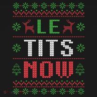 Funny Le Tits Now Funny Christmas Humor Ornament thumb 1