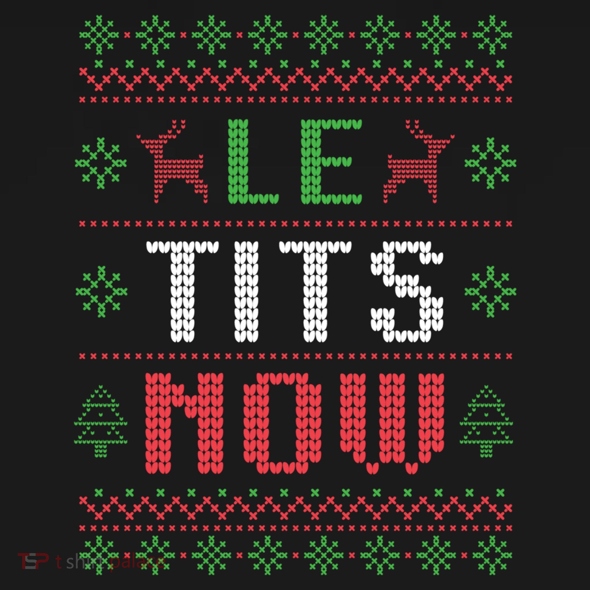 Funny Le Tits Now Funny Christmas Humor Ornament