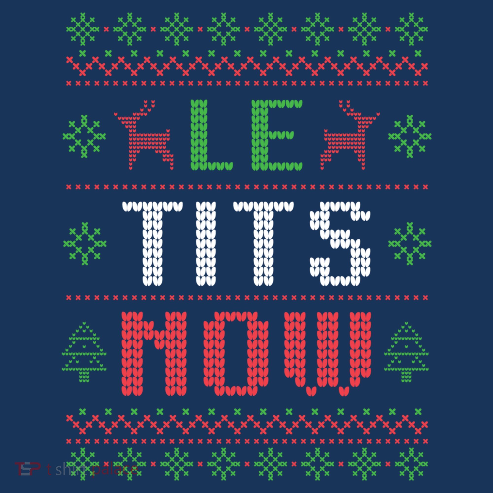 Funny Le Tits Now Funny Christmas Humor Mousepad