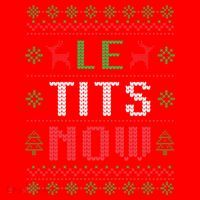 Funny Le Tits Now Funny Christmas Humor Santa Hat thumb 1