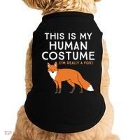 Fox Lover This Is My Hu Costume IM Really A Fox Gift Doggie Tank thumb 0