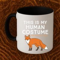 Fox Lover This Is My Hu Costume IM Really A Fox Gift Coffee Mug thumb 2