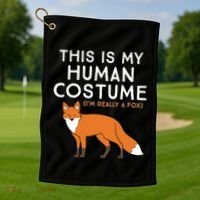 Fox Lover This Is My Hu Costume IM Really A Fox Gift Golf Towel thumb 1