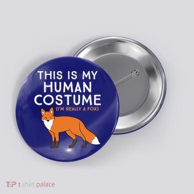 Fox Lover This Is My Hu Costume IM Really A Fox Gift Button