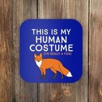 Fox Lover This Is My Hu Costume IM Really A Fox Gift Coaster thumb 0