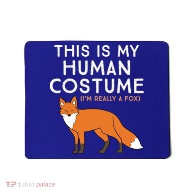 Fox Lover This Is My Hu Costume IM Really A Fox Gift Mousepad