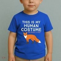 Fox Lover This Is My Hu Costume IM Really A Fox Gift Toddler T-Shirt thumb 2