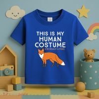 Fox Lover This Is My Hu Costume IM Really A Fox Gift Toddler T-Shirt thumb 3