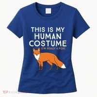 Fox Lover This Is My Hu Costume IM Really A Fox Gift Women's T-Shirt thumb 0