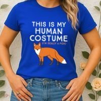 Fox Lover This Is My Hu Costume IM Really A Fox Gift Women's T-Shirt thumb 2