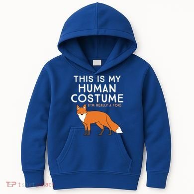 Fox Lover This Is My Hu Costume IM Really A Fox Gift Kids Hoodie
