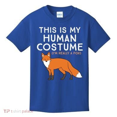 Fox Lover This Is My Hu Costume IM Really A Fox Gift Kids T-Shirt