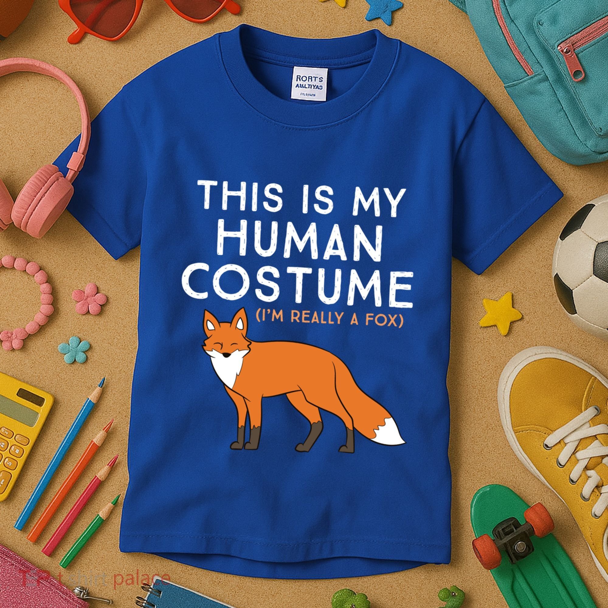 Fox Lover This Is My Hu Costume IM Really A Fox Gift Kids T-Shirt