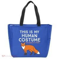 Fox Lover This Is My Hu Costume IM Really A Fox Gift Tote Bag thumb 0