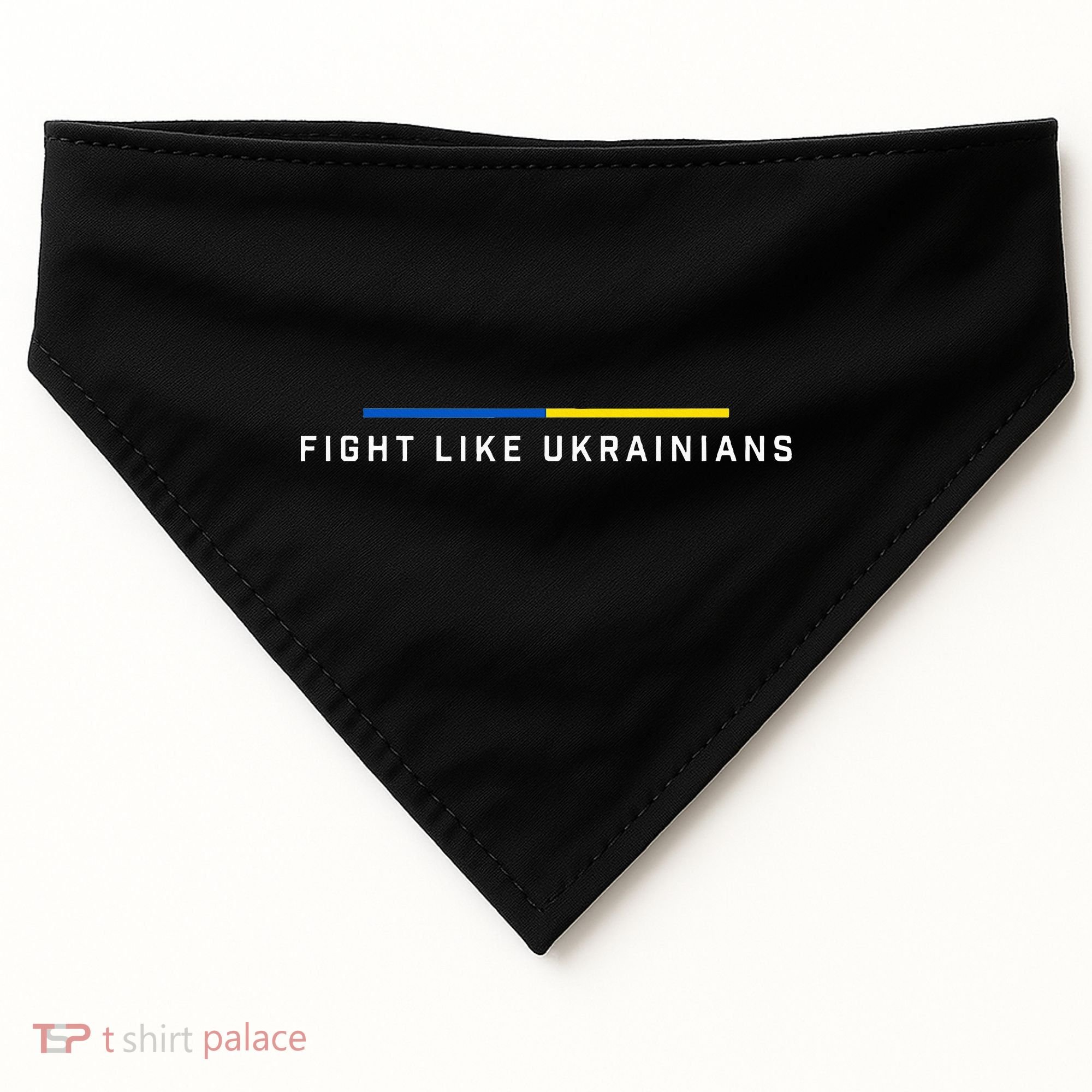 Fight Like Ukrainian Ukraine Flag Support USA-Made Doggie Bandana