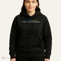 Fight Like Ukrainian Ukraine Flag Support Hoodie thumb 5