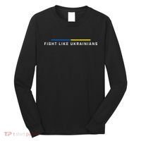 Fight Like Ukrainian Ukraine Flag Support Long Sleeve Shirt thumb 0