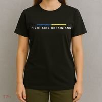 Fight Like Ukrainian Ukraine Flag Support T-Shirt thumb 4