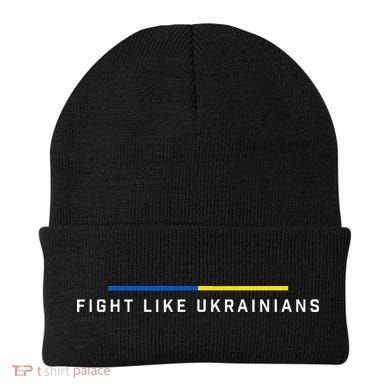 Fight Like Ukrainian Ukraine Flag Support Beanie