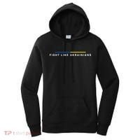 Fight Like Ukrainian Ukraine Flag Support Women's Hoodie thumb 0