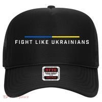 Fight Like Ukrainian Ukraine Flag Support Hat thumb 0