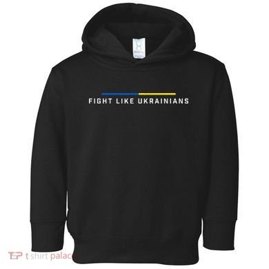 Fight Like Ukrainian Ukraine Flag Support Toddler Hoodie