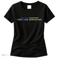 Fight Like Ukrainian Ukraine Flag Support Women's T-Shirt thumb 0