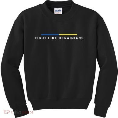 Fight Like Ukrainian Ukraine Flag Support Kids Sweatshirt