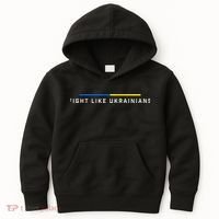 Fight Like Ukrainian Ukraine Flag Support Kids Hoodie thumb 0