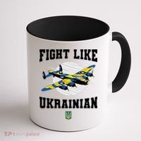 Fight Like Ukrainian I Stand With Ukraine Support Coffee Mug thumb 1