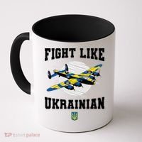 Fight Like Ukrainian I Stand With Ukraine Support Coffee Mug thumb 0