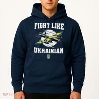 Fight Like Ukrainian I Stand With Ukraine Support Hoodie thumb 2