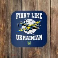 Fight Like Ukrainian I Stand With Ukraine Support Coaster thumb 0