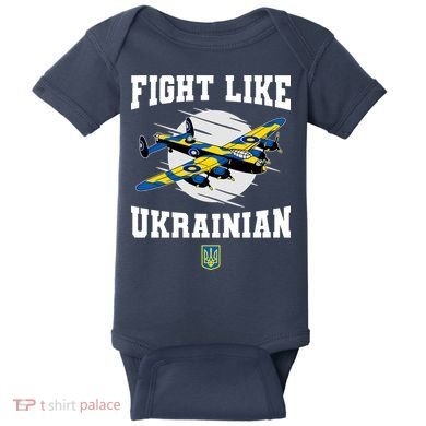 Fight Like Ukrainian I Stand With Ukraine Support Baby Bodysuit