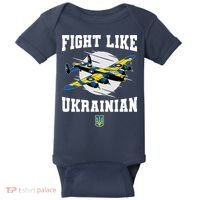Fight Like Ukrainian I Stand With Ukraine Support Baby Bodysuit thumb 0