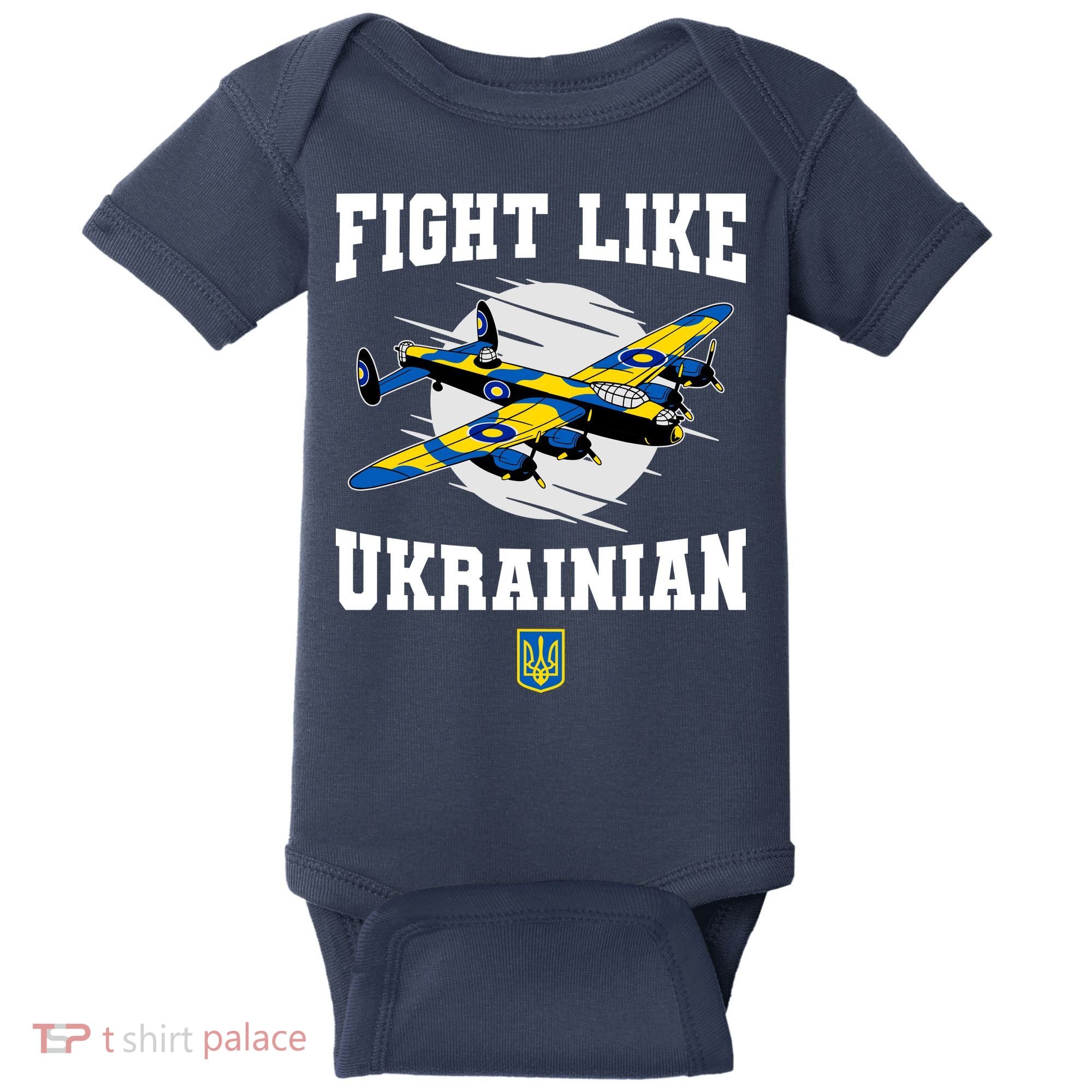 Fight Like Ukrainian I Stand With Ukraine Support Baby Bodysuit