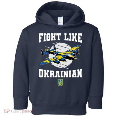 Fight Like Ukrainian I Stand With Ukraine Support Toddler Hoodie