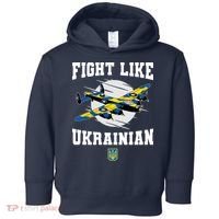 Fight Like Ukrainian I Stand With Ukraine Support Toddler Hoodie thumb 0