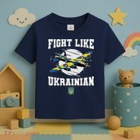 Fight Like Ukrainian I Stand With Ukraine Support Toddler T-Shirt thumb 3