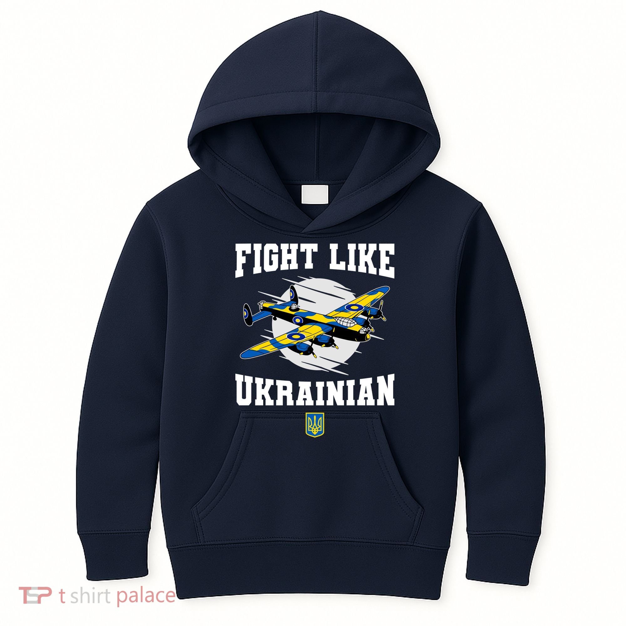 Fight Like Ukrainian I Stand With Ukraine Support Kids Hoodie