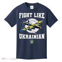 Fight Like Ukrainian I Stand With Ukraine Support Kids T-Shirt thumb 0