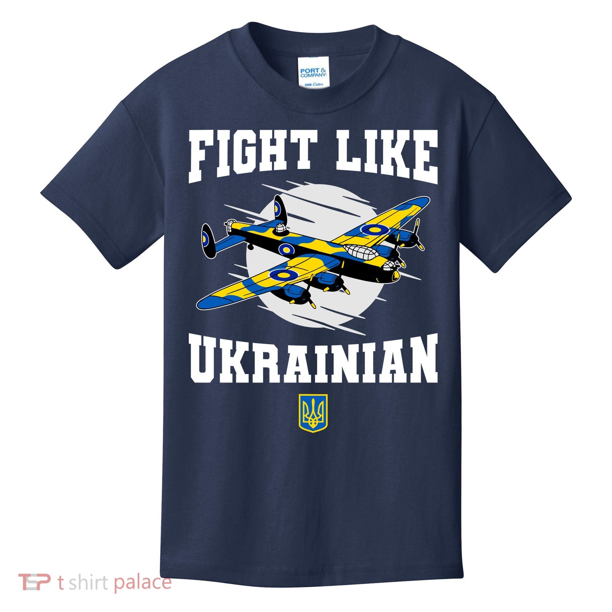 Fight Like Ukrainian I Stand With Ukraine Support Kids T-Shirt