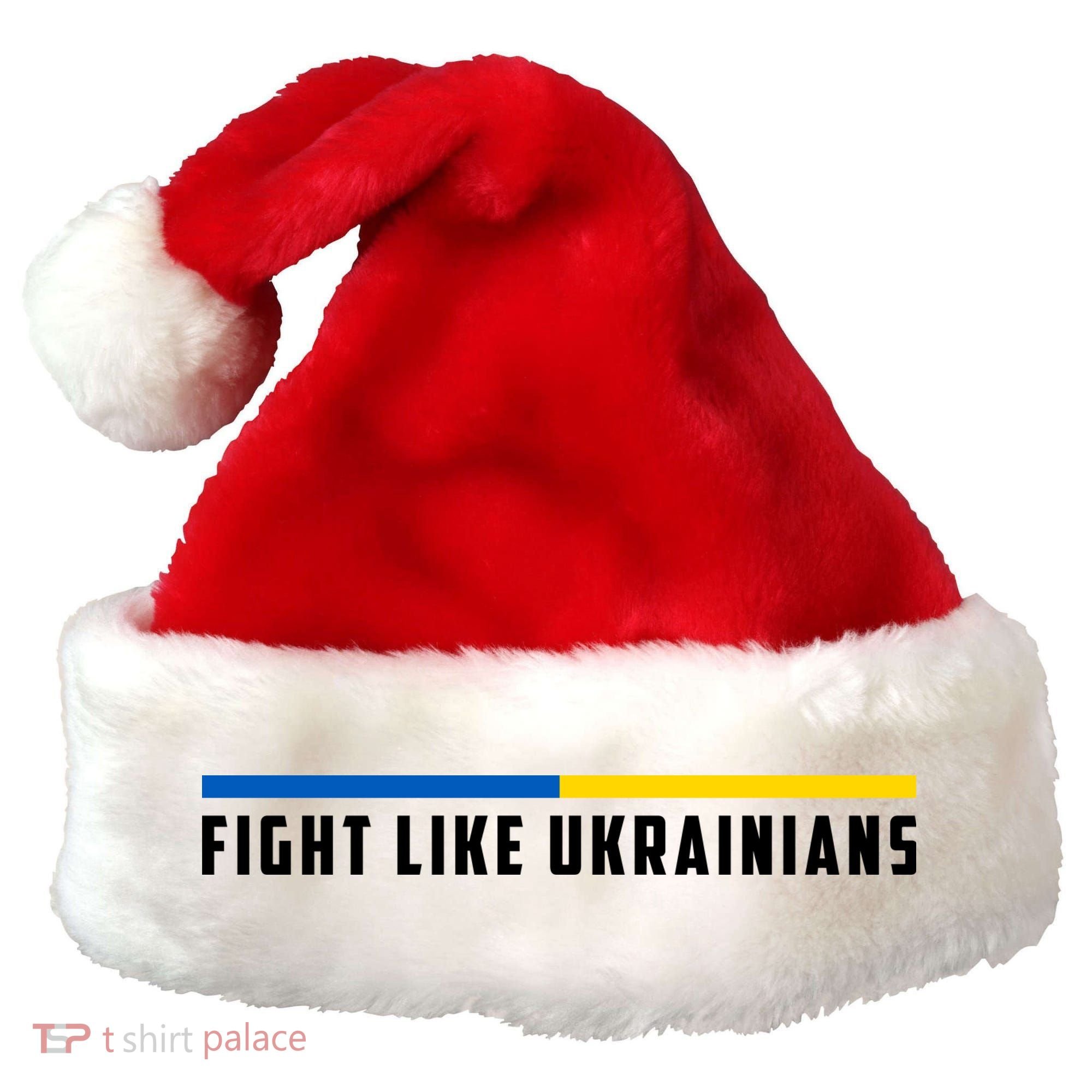 Fight Like Ukrainians Santa Hat