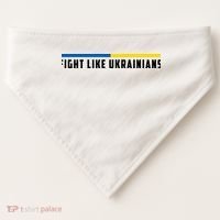 Fight Like Ukrainians USA-Made Doggie Bandana thumb 0