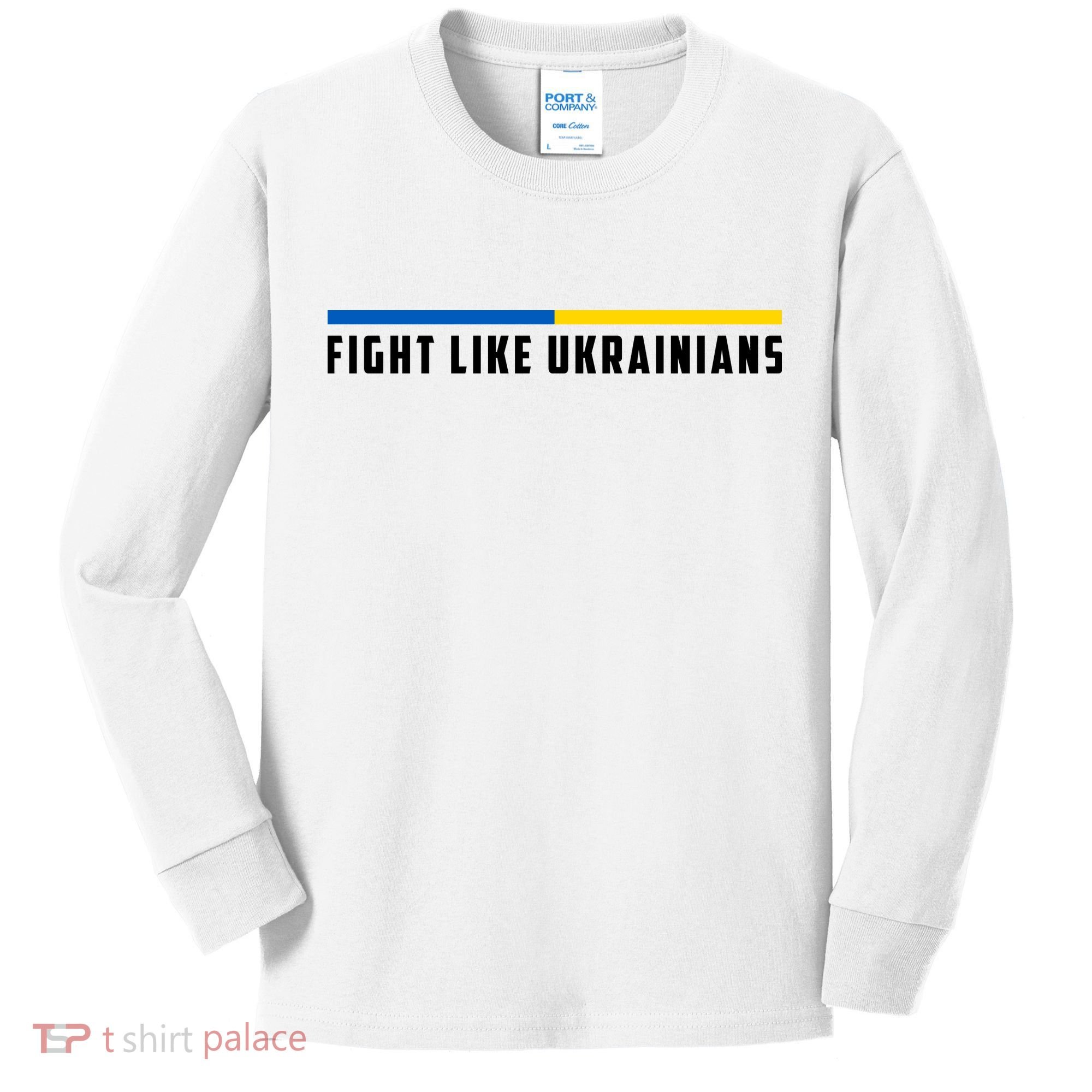 Fight Like Ukrainians Kids Long Sleeve Shirt
