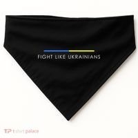 Fight Like Ukrainians Ukraine Ukrainian USA-Made Doggie Bandana thumb 0