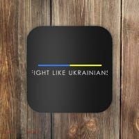 Fight Like Ukrainians Ukraine Ukrainian Coaster thumb 0
