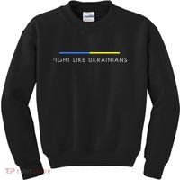 Fight Like Ukrainians Ukraine Ukrainian Kids Sweatshirt thumb 0