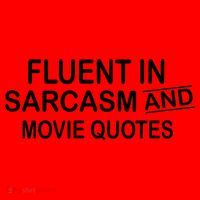 Fluent In Sarcasm And Movie Quotes Santa Hat thumb 1