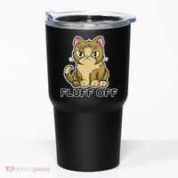 Fluff Off Funny Cat Tumbler thumb 0